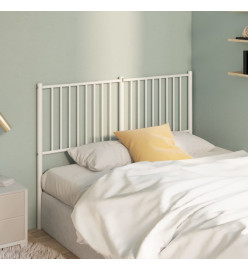 Tête de lit métal blanc 135 cm