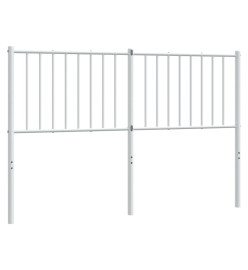 Tête de lit métal blanc 135 cm