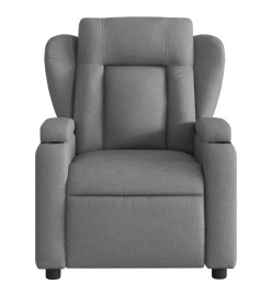 Fauteuil de massage inclinable Gris foncé Tissu