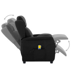 Fauteuil de massage Noir Tissu