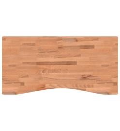 Dessus de bureau 100x(45-50)x4 cm bois massif de hêtre