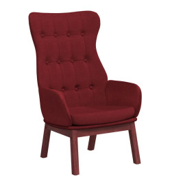 Chaise de relaxation Rouge bordeaux Tissu