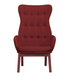 Chaise de relaxation Rouge bordeaux Tissu