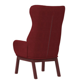 Chaise de relaxation Rouge bordeaux Tissu