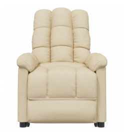 Fauteuil inclinable Crème Tissu