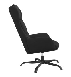 Chaise de relaxation Noir Similicuir daim