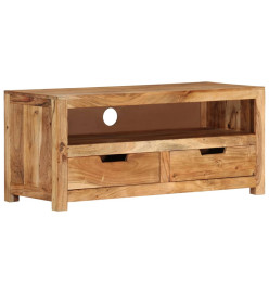 Meuble TV 88x35x40 cm bois d'acacia massif