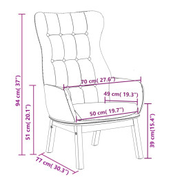 Chaise de relaxation Vert clair Tissu