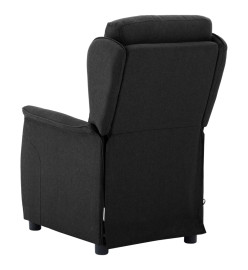 Fauteuil électrique de massage Noir Tissu