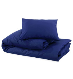 Ensemble de housse de couette Bleu marine 200x200 cm Microfibre