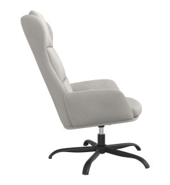 Chaise de relaxation Gris clair Similicuir daim