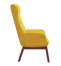 Chaise de relaxation Jaune moutarde Tissu