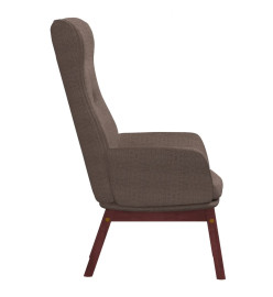 Chaise de relaxation Taupe Tissu