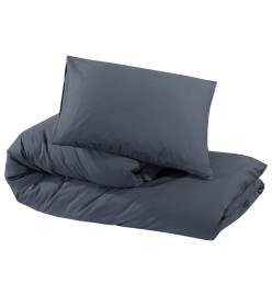 Ensemble de housse de couette Anthracite 135x200 cm Microfibre