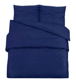 Ensemble de housse de couette Bleu marine 260x220 cm Microfibre