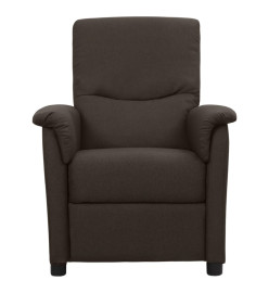 Fauteuil de massage Marron foncé Tissu