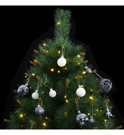 Sapin de Noël artificiel articulé 150 LED et boules 150 cm