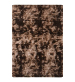 Tapis à poils longs Taupe 170x120 cm