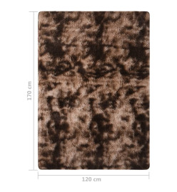 Tapis à poils longs Taupe 170x120 cm