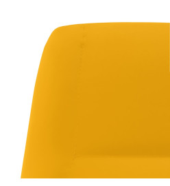 Chaise de relaxation Jaune moutarde Velours