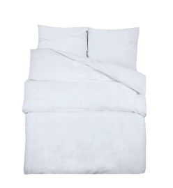 Ensemble de housse de couette Blanc 260x220 cm Microfibre