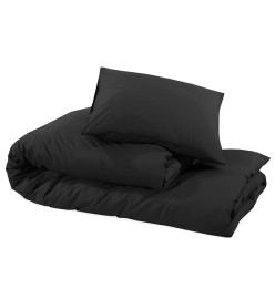 Ensemble de housse de couette Noir 200x220 cm Microfibre légère