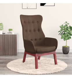 Chaise de relaxation Marron Tissu