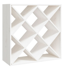 Armoire à vin Blanc 62x25x62 cm Bois de pin massif