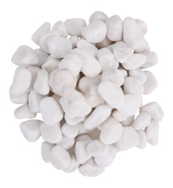 Galets polis 10 kg blanc 2-5 cm