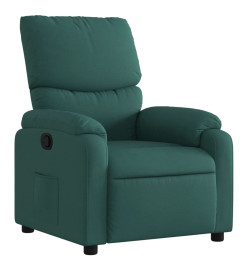 Fauteuil inclinable Vert foncé Tissu