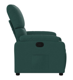 Fauteuil inclinable Vert foncé Tissu