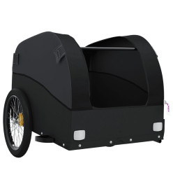 Remorque pour vélo noir 45 kg fer