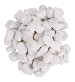 Galets polis 25 kg blanc 2-5 cm