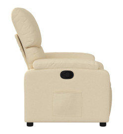 Fauteuil inclinable Crème Tissu