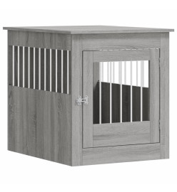 Meuble de cage pour chiens sonoma gris 64,5x80x71 cm