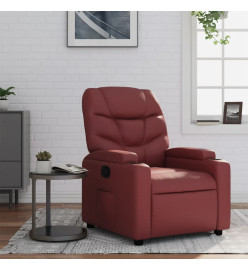 Fauteuil inclinable Rouge bordeaux Similicuir