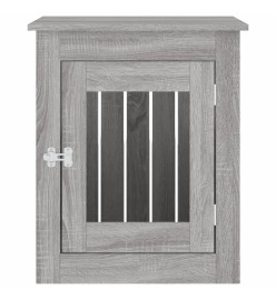 Meuble de cage pour chiens sonoma gris 55x75x65 cm