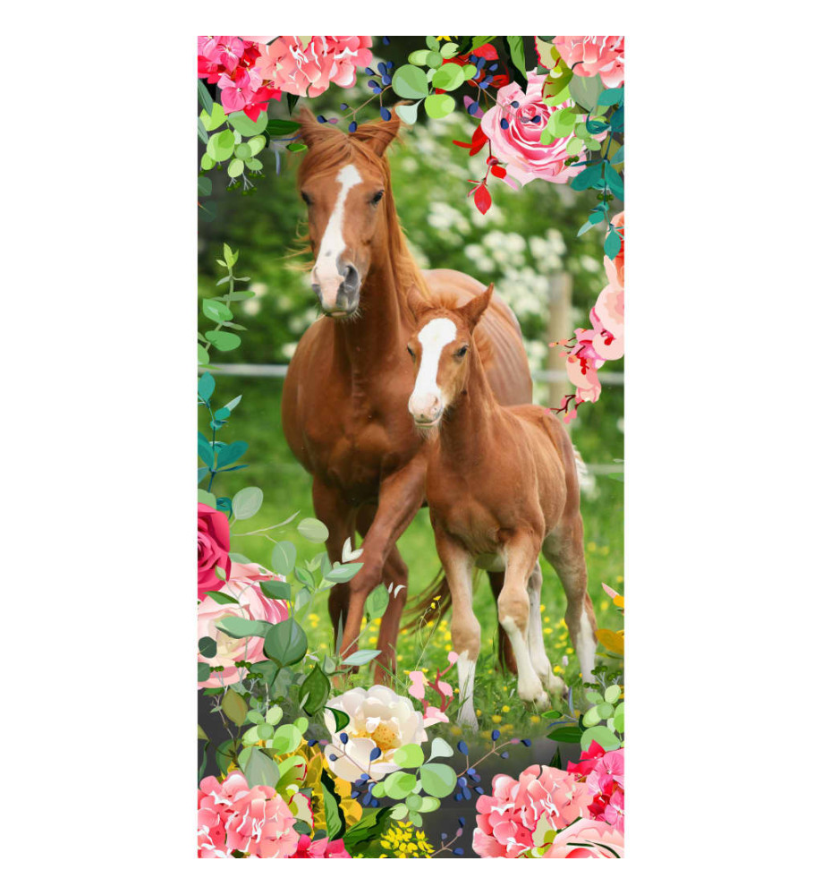 Good Morning Serviette de plage FOAL 75x150 cm Multicolore