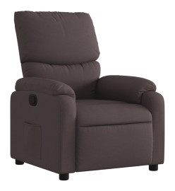 Fauteuil inclinable Marron foncé Tissu