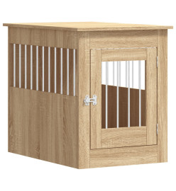 Meuble de cage pour chiens chêne sonoma 55x80x68 cm