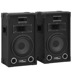 Haut-parleurs scène Hifi passifs professionnels 2 pcs 800W Noir