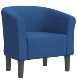 Fauteuil cabriolet bleu tissu