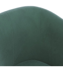 Fauteuil cabriolet vert foncé velours