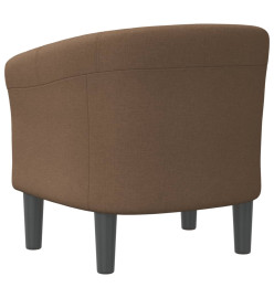 Fauteuil cabriolet marron tissu