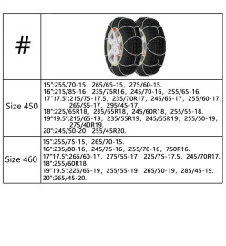 Chaînes antidérapantes 2 pcs 9 mm KN110