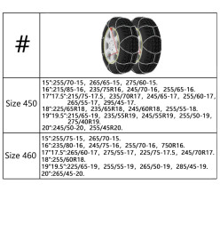 Chaînes antidérapantes 2 pcs 9 mm KN130