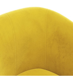 Fauteuil cabriolet jaune velours