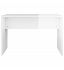 Ensemble de coiffeuse Blanc brillant 74,5x40x141 cm