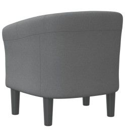 Fauteuil cabriolet gris foncé tissu