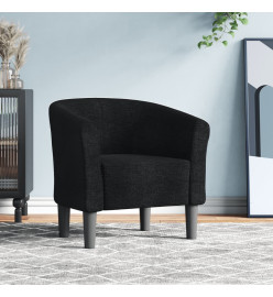 Fauteuil cabriolet noir tissu